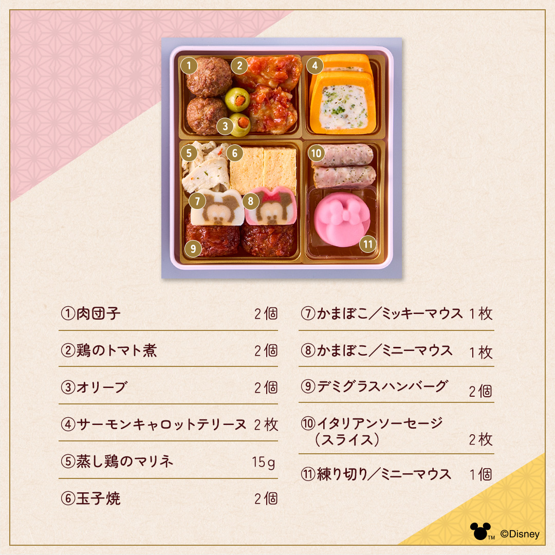 おせち詰合せ/ディズニー 配送日: １２月３０日