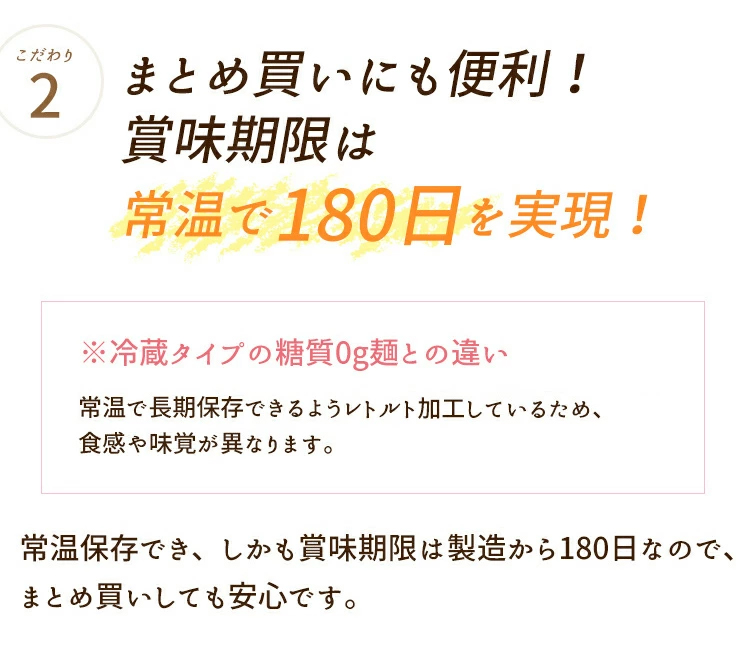 【常温】糖質0g麺<br>18パック/36パック バリエーション: 18パック（１ケース）