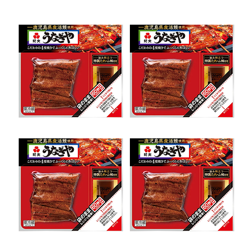 紀文うなぎや鹿児島産 4パック