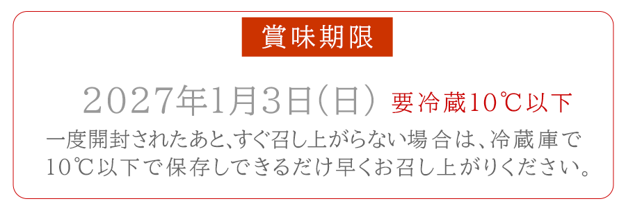 賞味期限について
