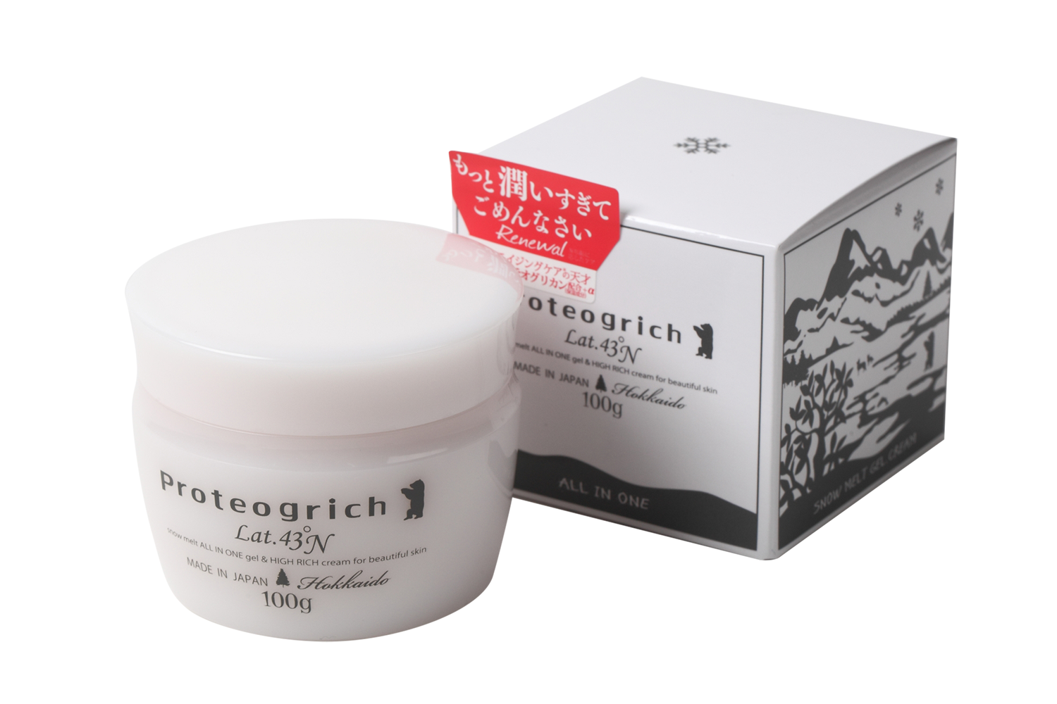 【単品購入】プロテオグリッチ雪解ふっくらゲルクリームS 100g