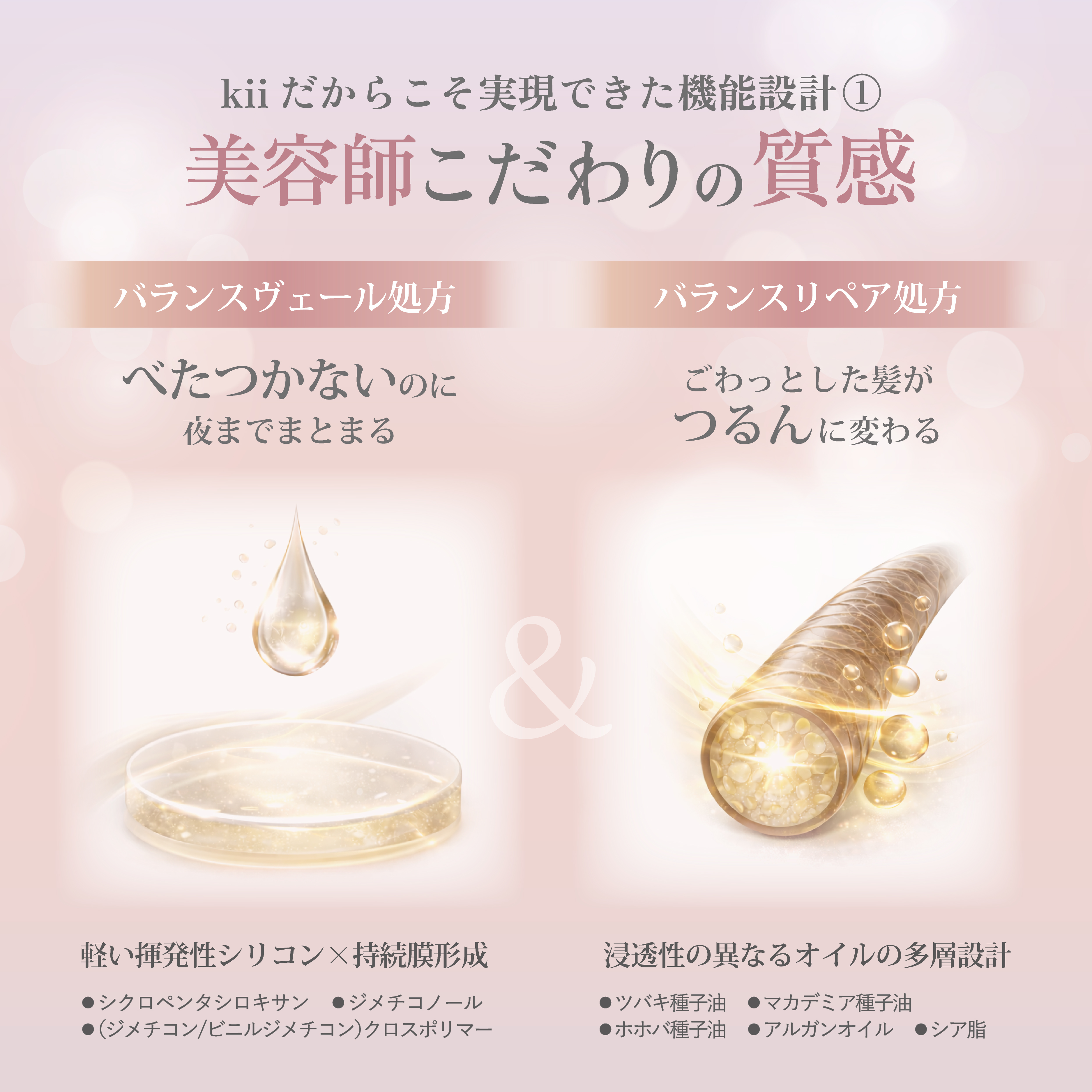 魔法の髪質改善Kiiオイル 香りを選ぶ: サボンの香り