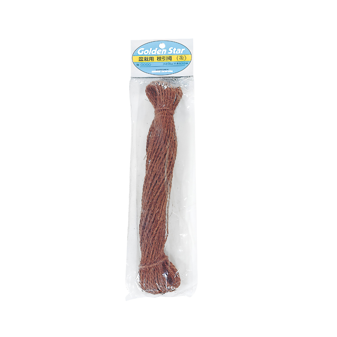 盆栽用枝引縄(茶)1ｍｍ×20ｍ