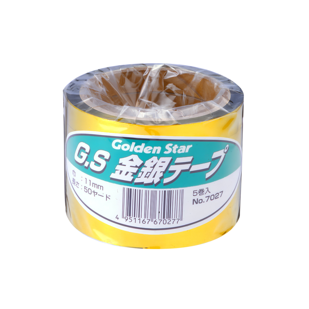 GS　金銀テープ・5P(１1ｍｍ×50yd)