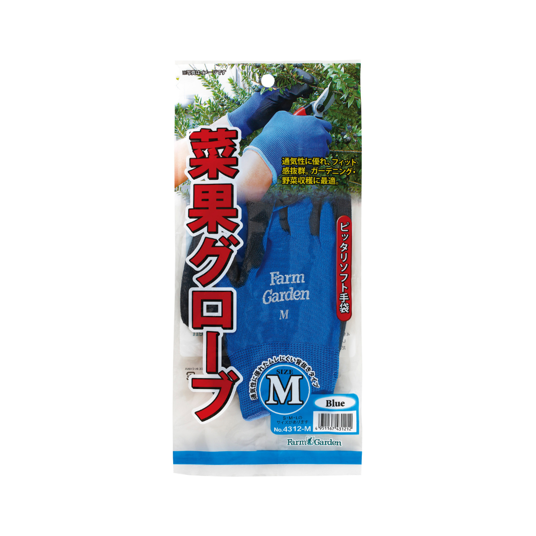 菜果グローブ(ブルー)M
