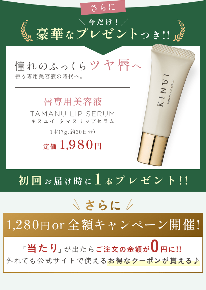 
今だけ豪華プレゼントつき！
        