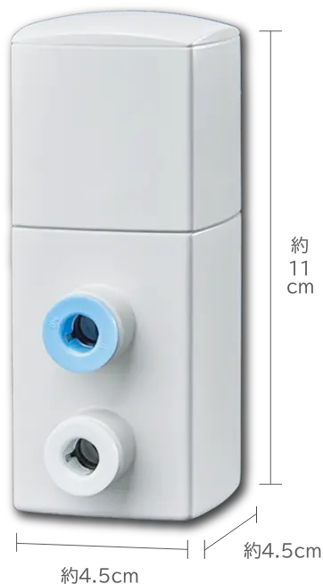 タップティ本体（高さ役11cm/幅約4.5cm/奥行約4.5cm）の画像