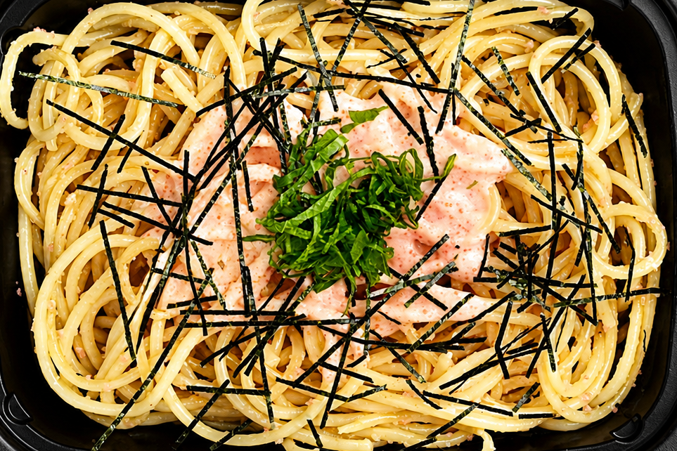 虜にならざる得ない明太子クリームパスタ