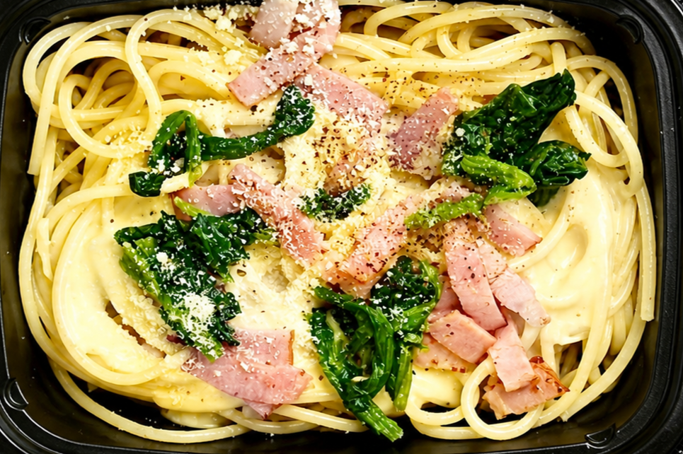 [定期] ブラックペッパー薫るほうれん草とベーコンのご褒美カルボナーラ