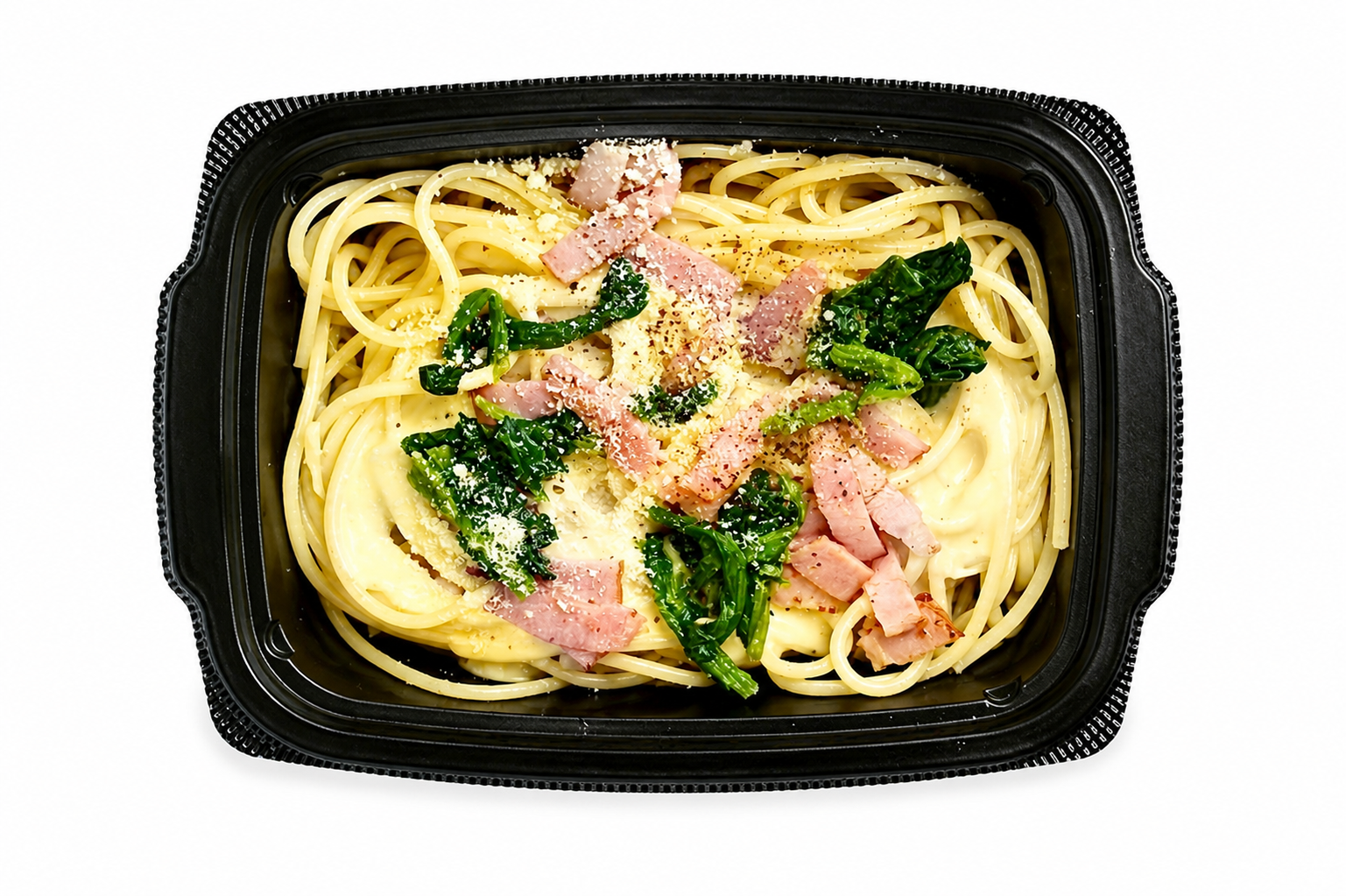 [定期] ブラックペッパー薫るほうれん草とベーコンのご褒美カルボナーラ