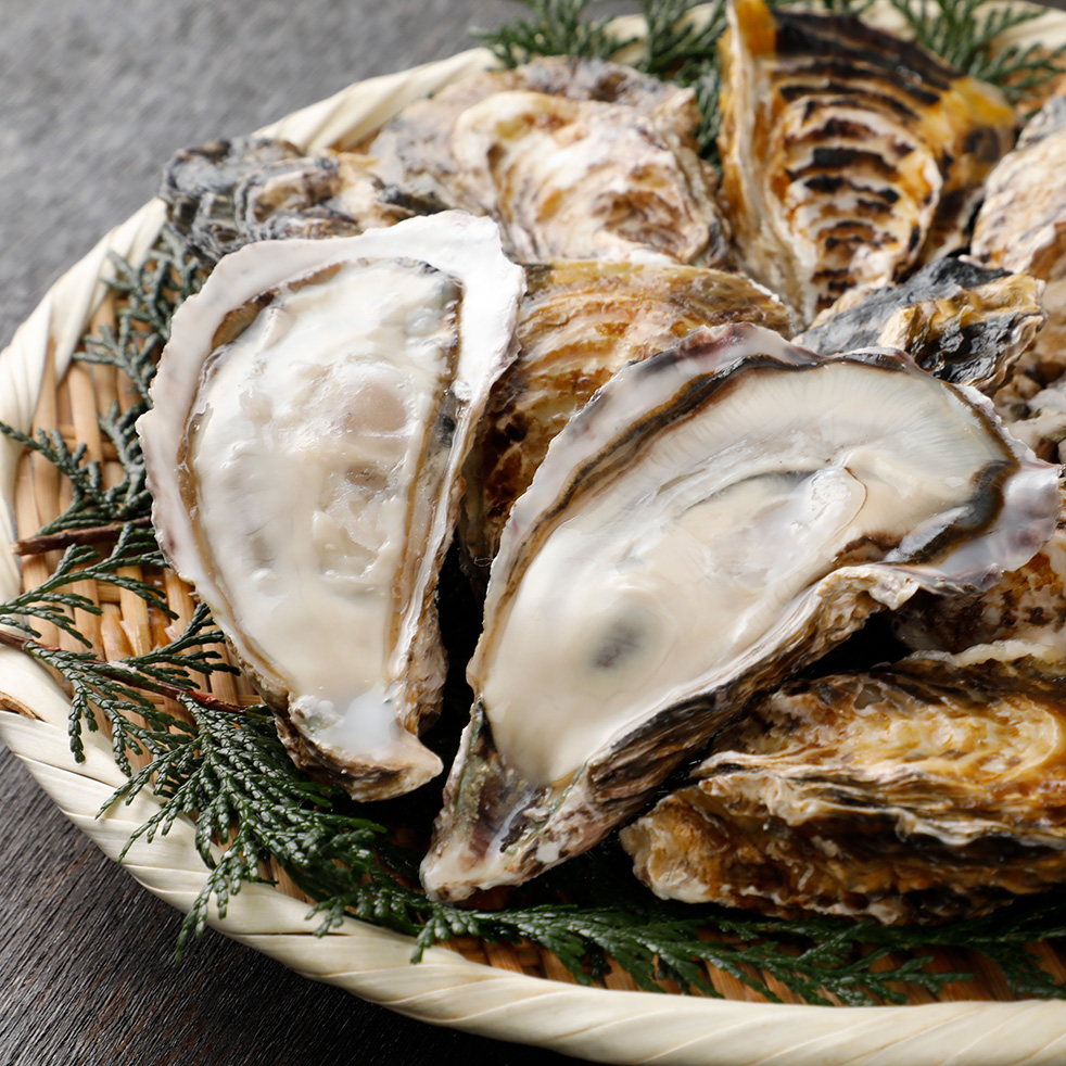 冷凍殻付き牡蠣（生食用）