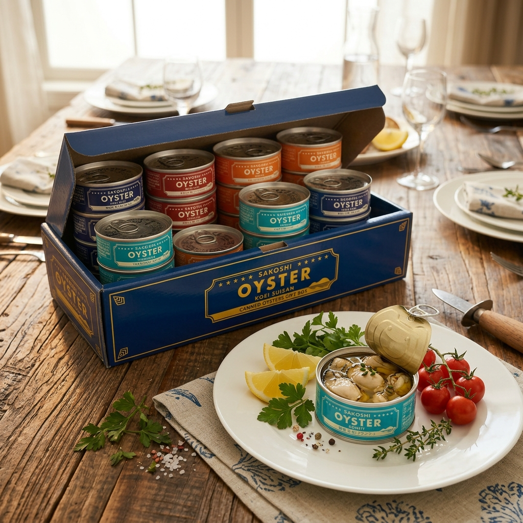 牡蠣の缶詰4種ギフトボックス
