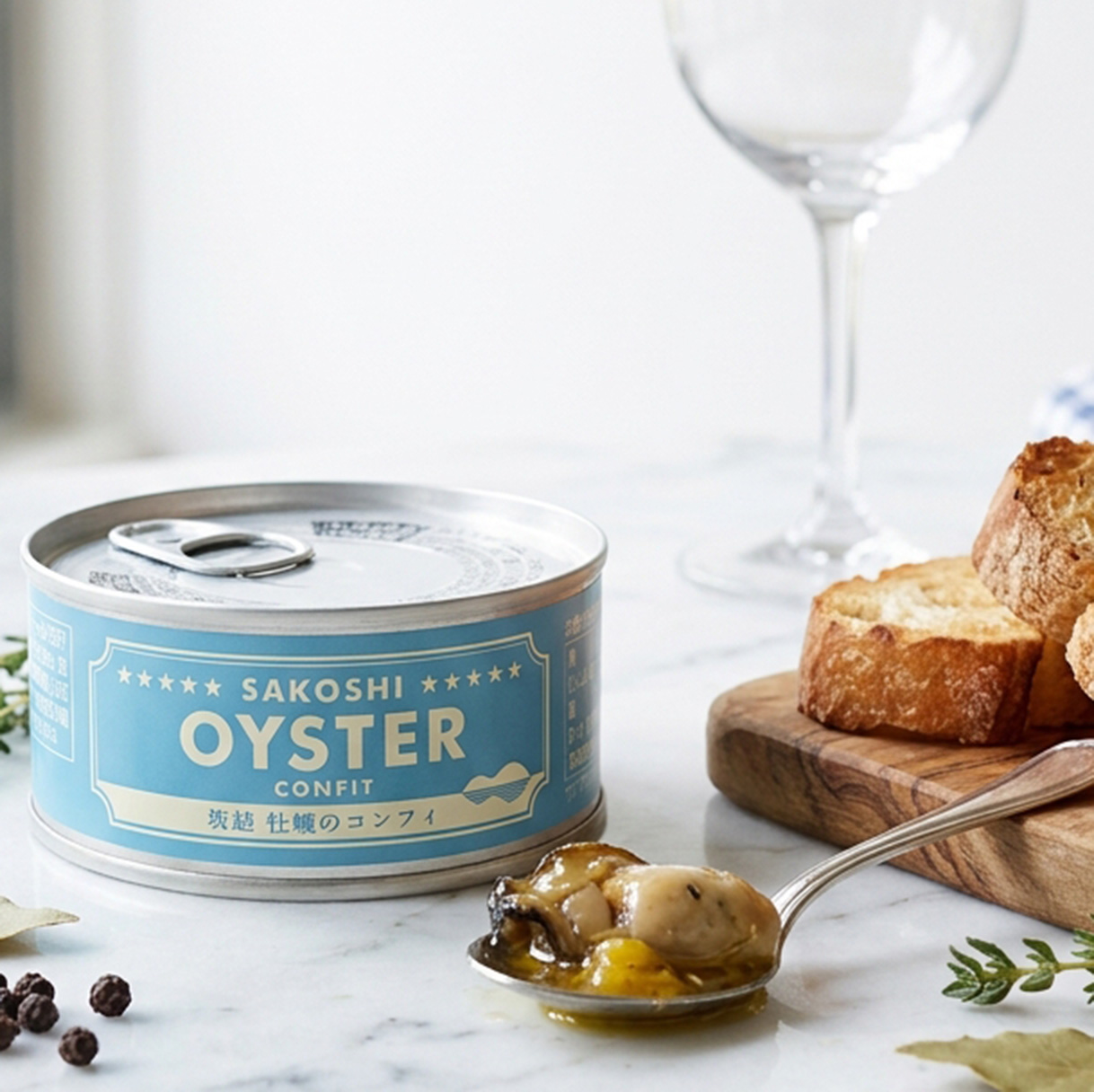 牡蠣のコンフィ