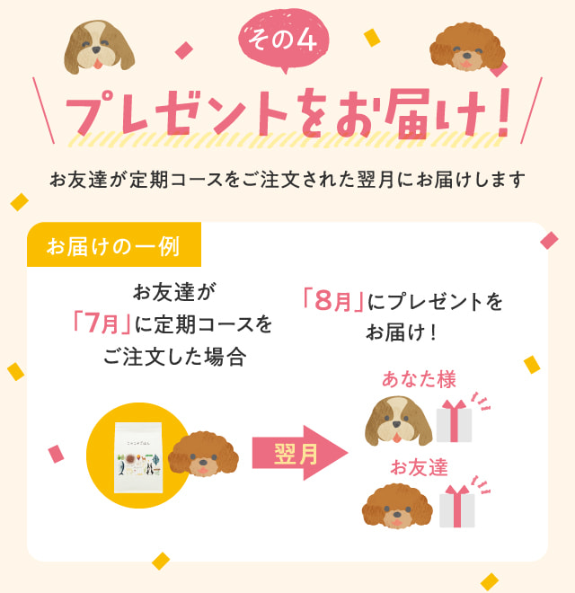 プレゼントをお届け！