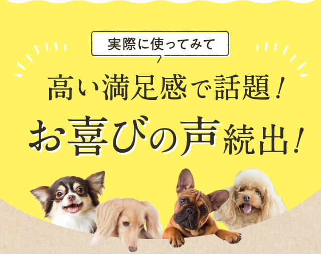 実際に使ってみて高い満足感で話題！