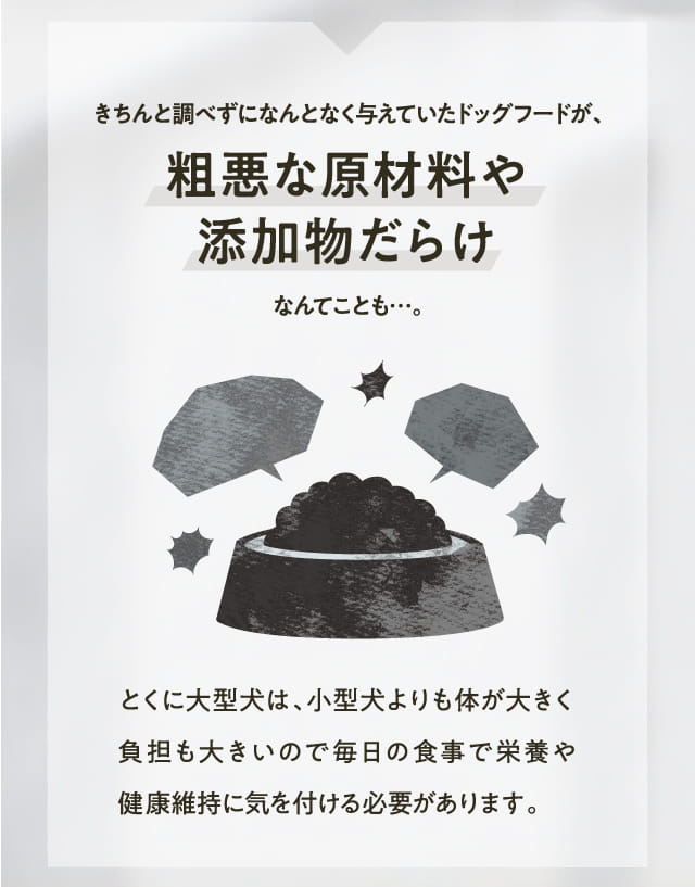 きちんと調べずになんとなく与えていたドッグフードが、粗悪な原材料や添加物だらけなんてことも...。