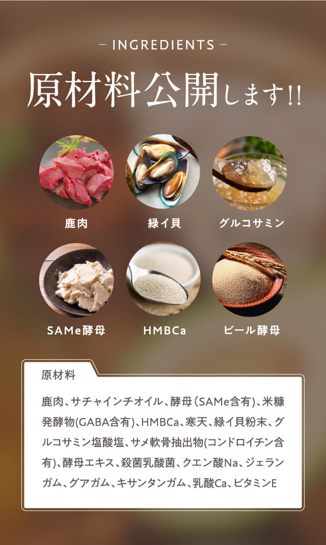 原材料公開します!!