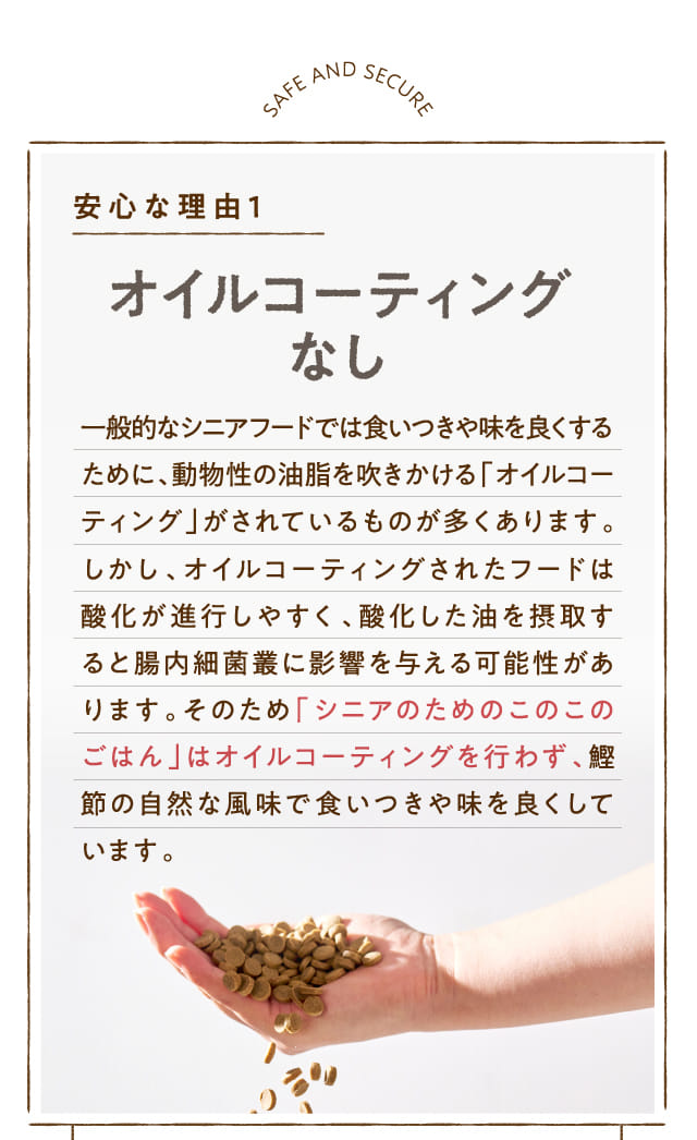 オイルコーティングなし