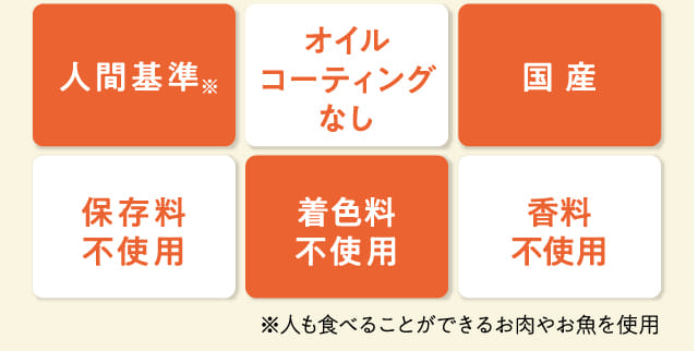 人間基準 オイルコーティングなし 国産