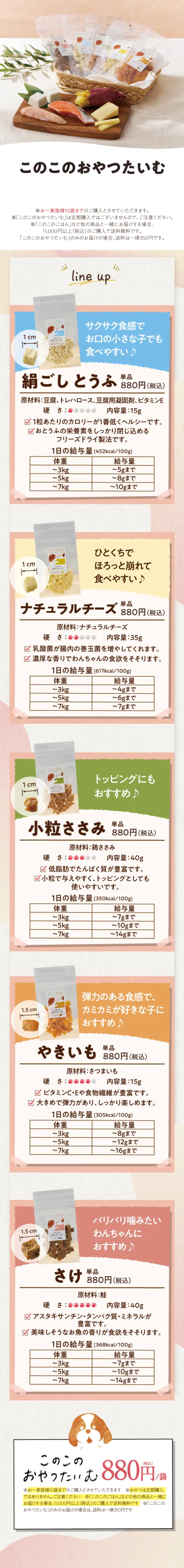 おやつはこちら