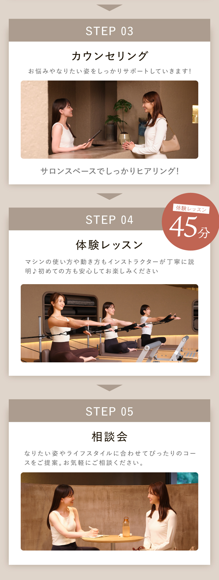STEP 02 体験レッスン当日