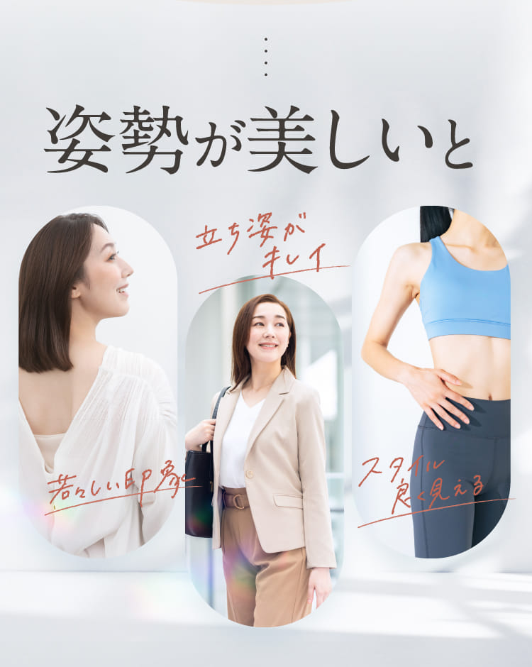 姿勢が美しいと