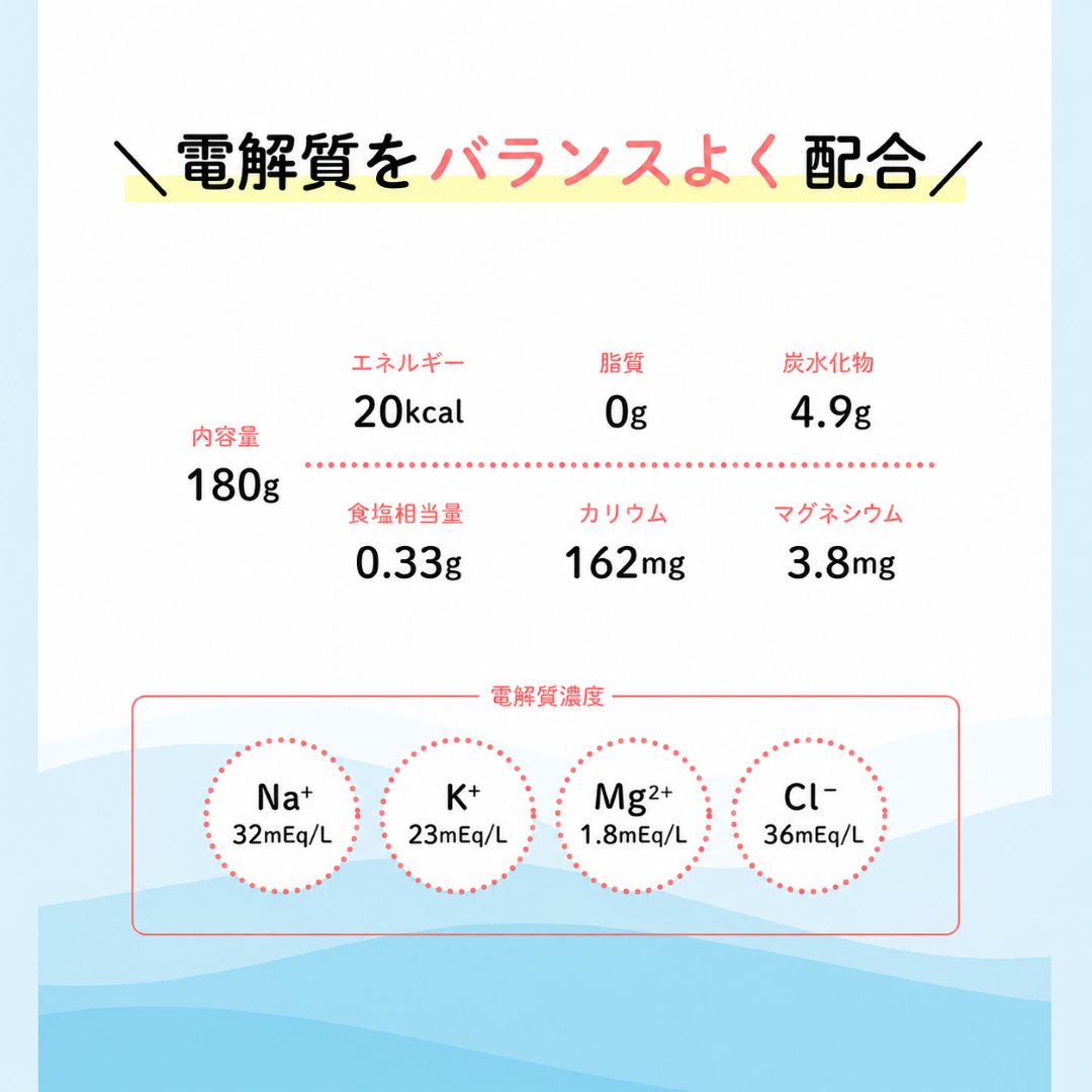 エブリサポート 塩分チャージゼリー 180ｇ×6個 （1ケース）