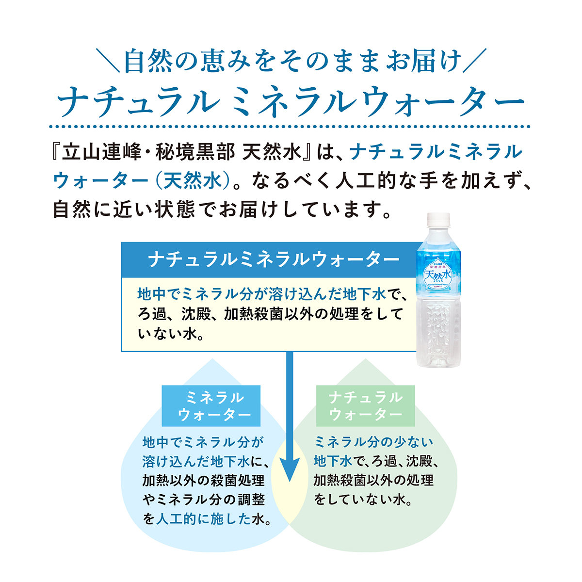 【定期便】立山連峰 秘境黒部 天然水 500ml×24本 （ 1ケース ）
