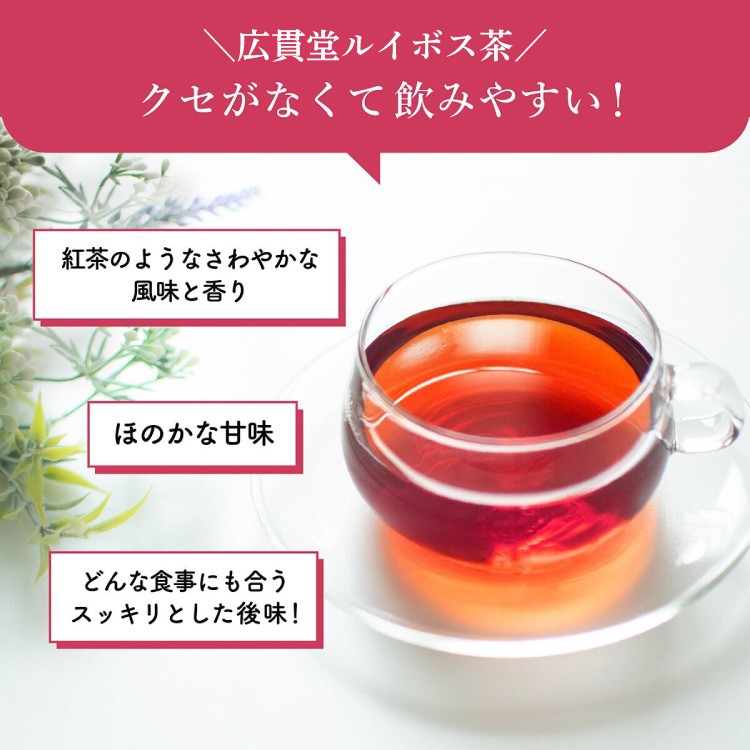 ＜機能性表示食品＞ 広貫堂 ルイボス茶 500mL×24本 （1ケース）