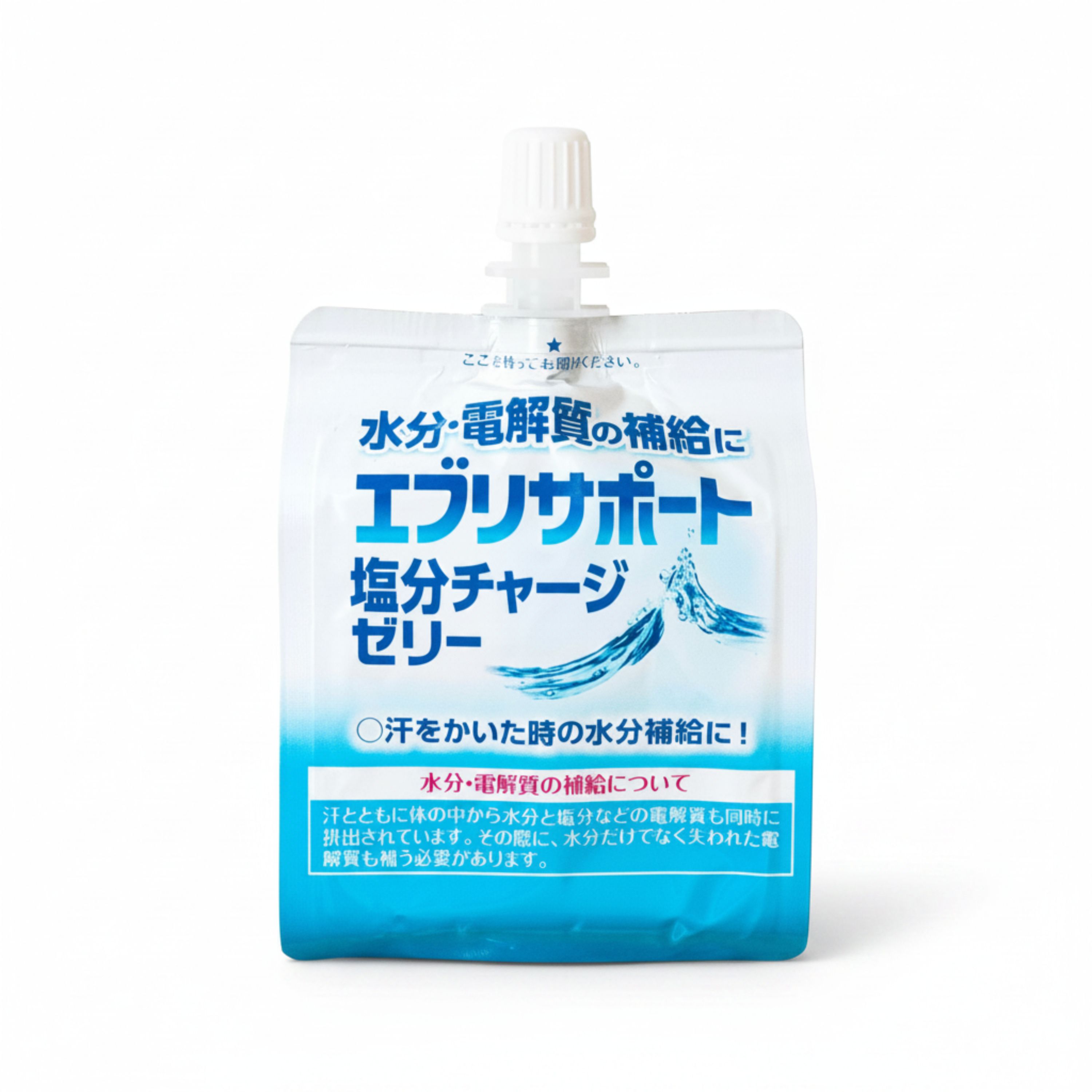 エブリサポート 塩分チャージゼリー 180ｇ×6個 （1ケース）