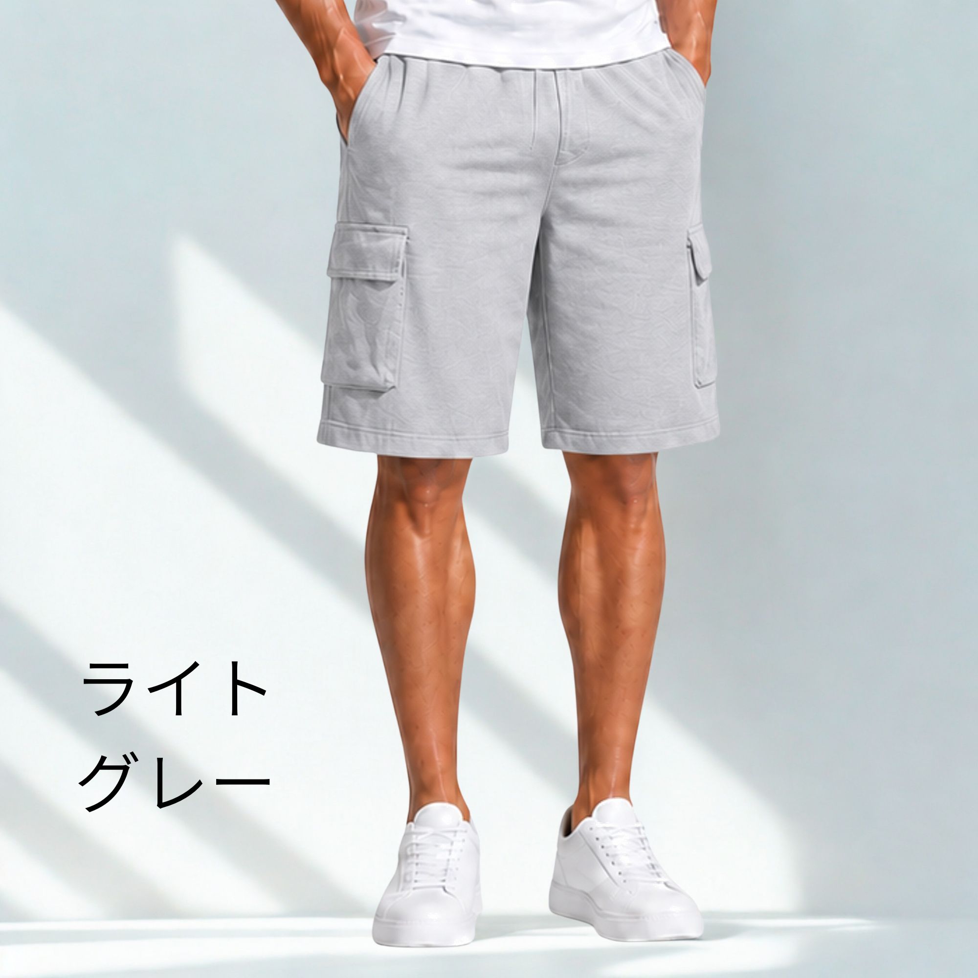 カーゴ ハーフパンツ Z05 Color: ブラック, Size: M