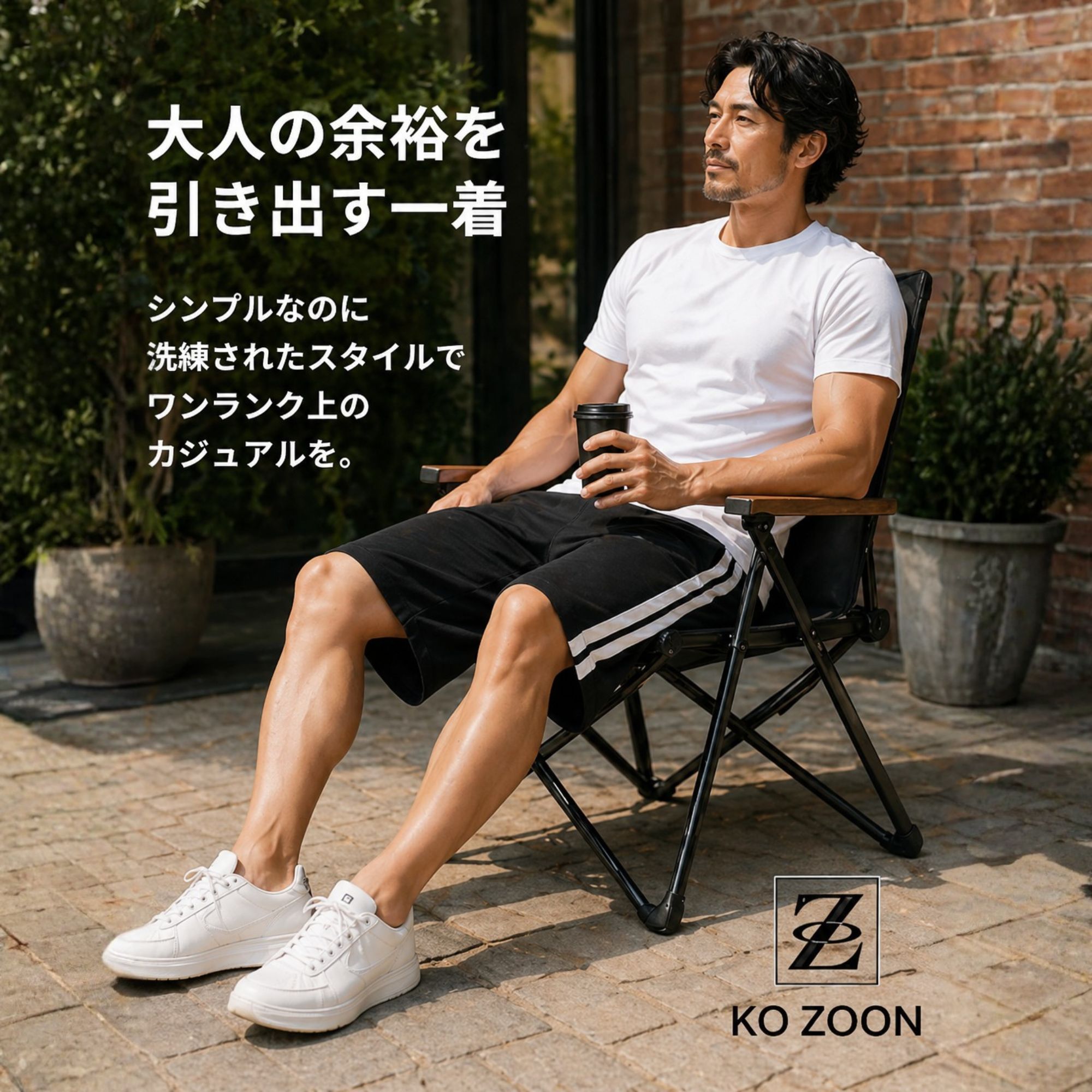 ラインハーフパンツ Z02 Color: ブラック, Size: M