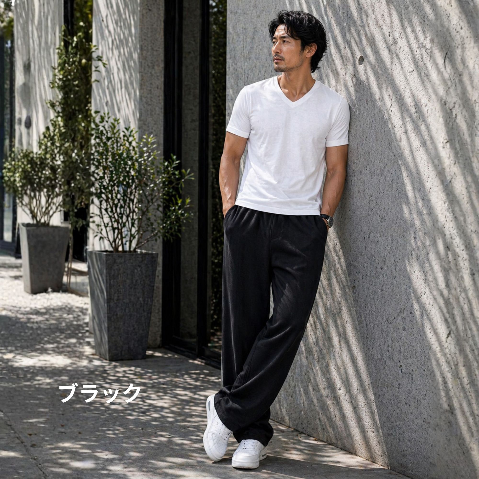ジャージパンツ B08 Color: ブラック, Size: M