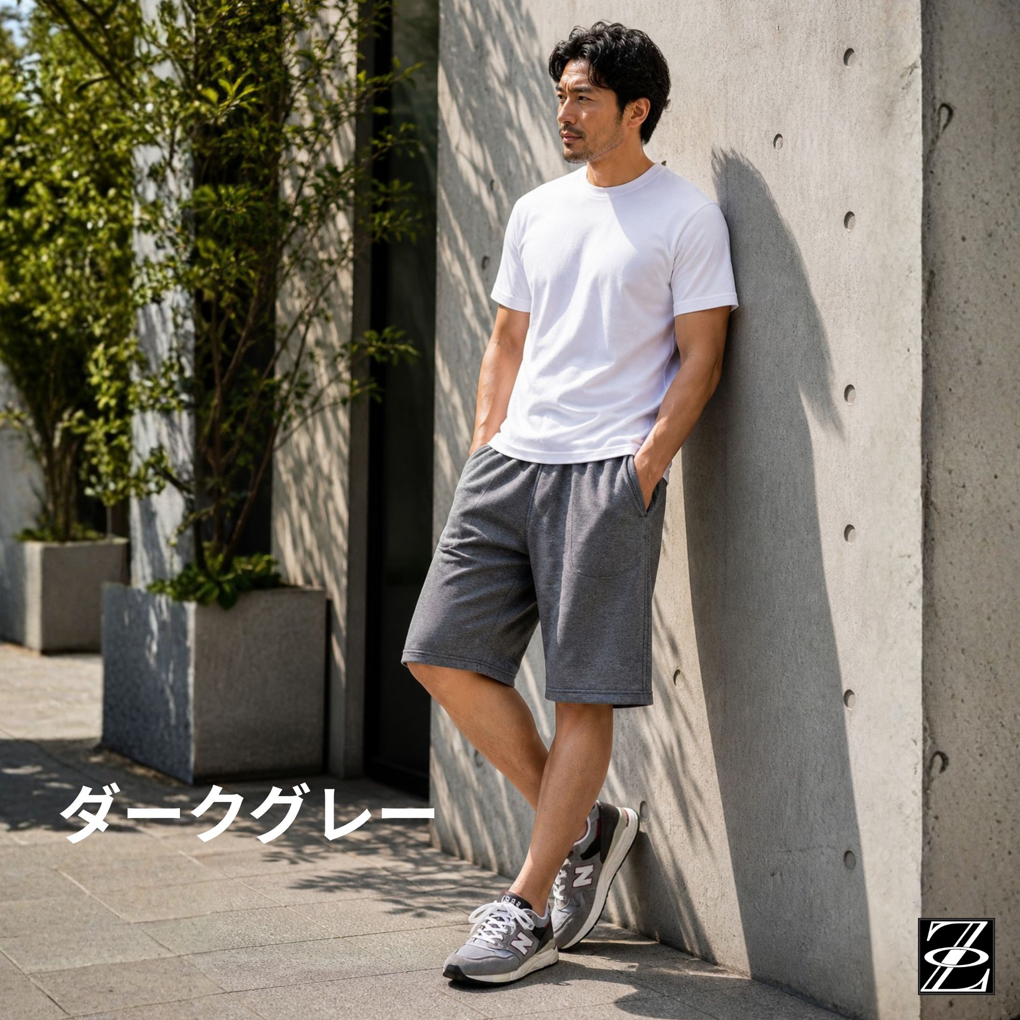 ハーフパンツ B07 Color: ブラック, Size: M