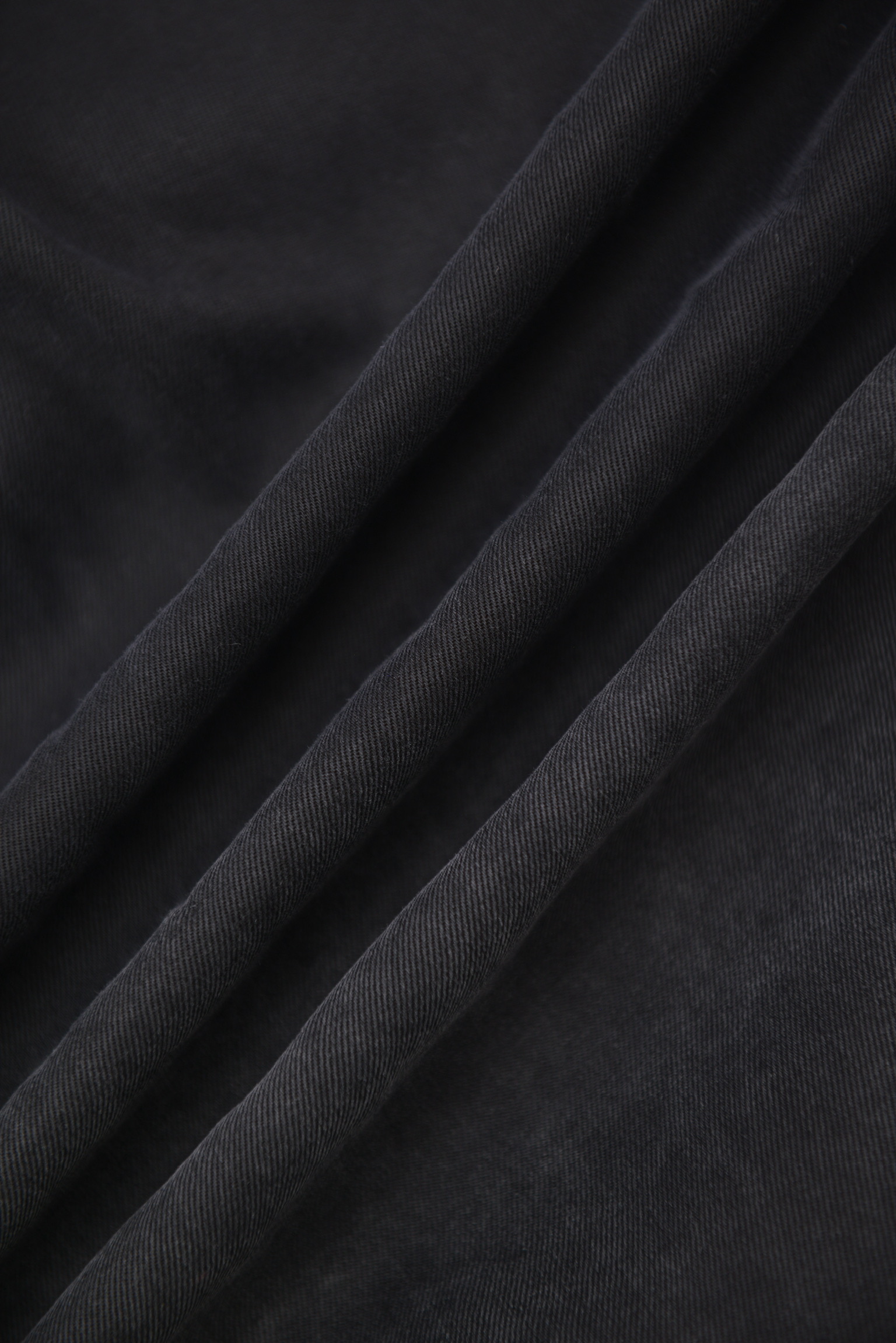 ブラックダメージ ミリタリーシャツジャケット (Black Distressed Military Shirt Jacket) サイズ: M