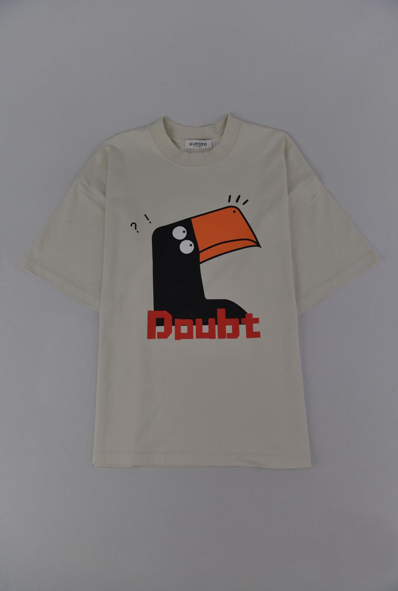 Doubt バードプリントTシャツ / アイボリー サイズ: XS