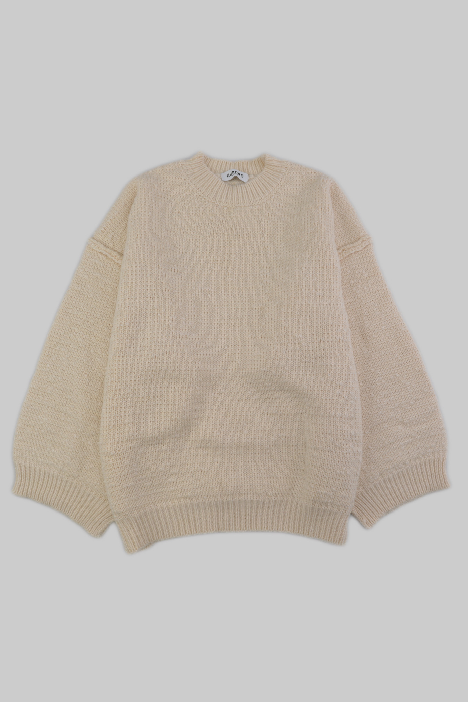 エッセンシャル ニットプルオーバー KURORO Essential Knit Pullover  アイボリー