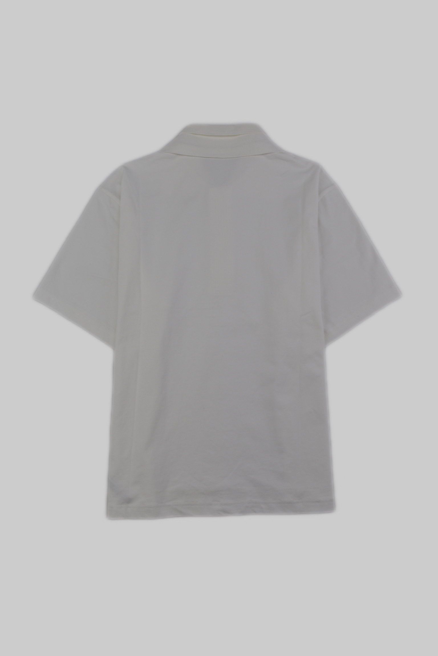 ミニマルルーズ ポロシャツ　アイボリーホワイト サイズ: M