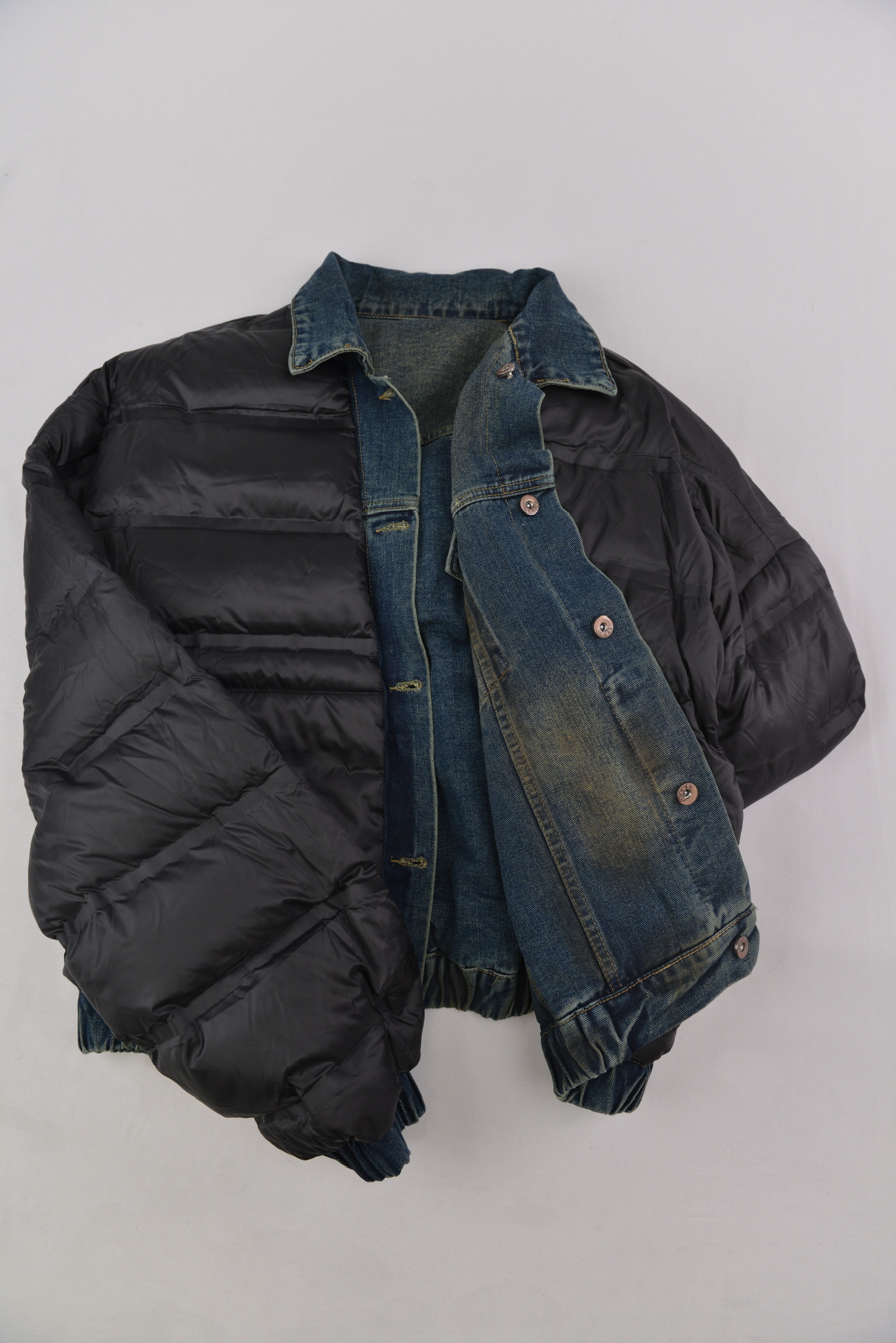 リバーシブルデニムダウンジャケット サイズ: XL