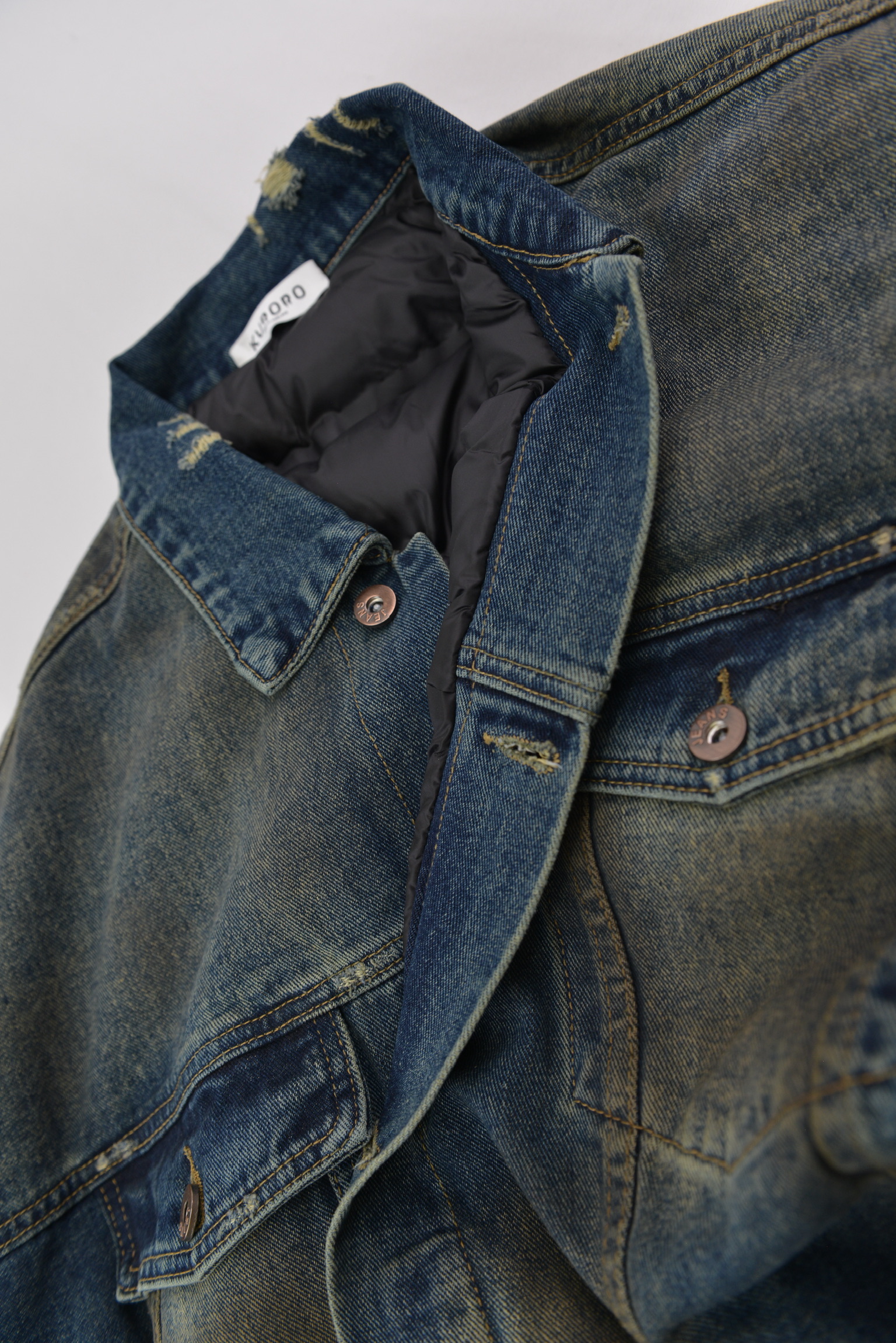 リバーシブルデニムダウンジャケット サイズ: XL