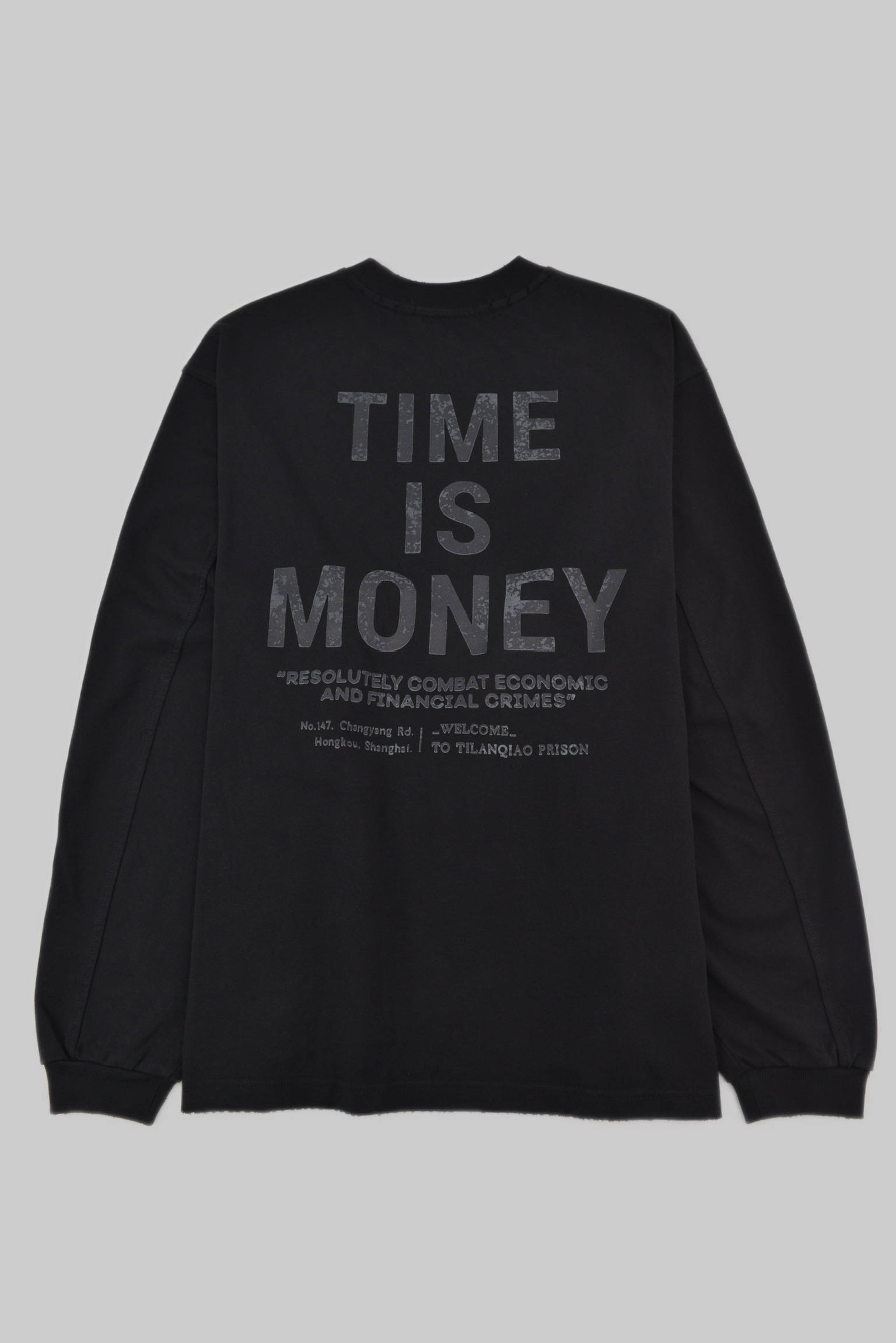 KURORO “TIME IS MONEY” グラフィック ロングスリーブTシャツ サイズ: S