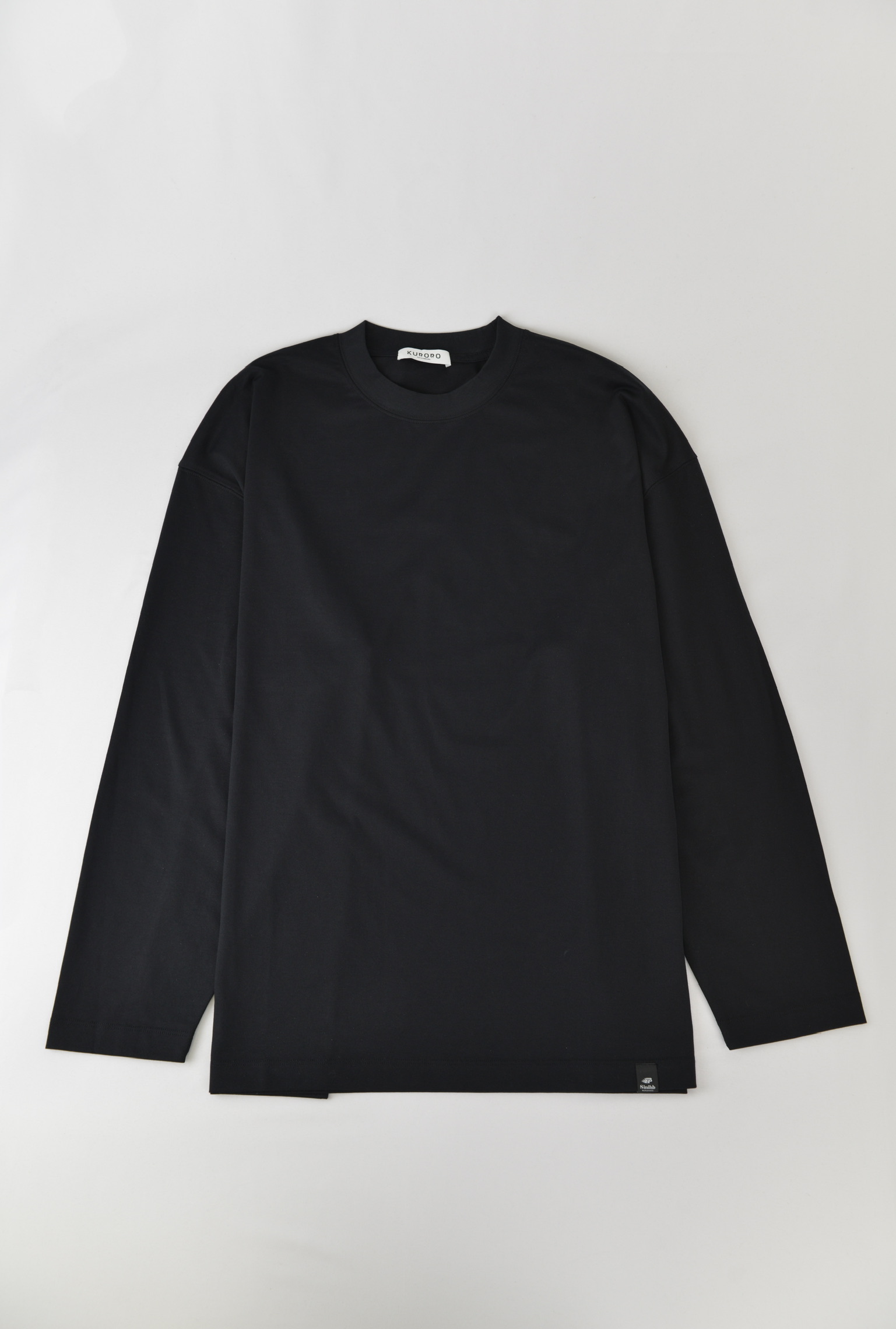 ピュアコットンボトリングシャツ　ブラック