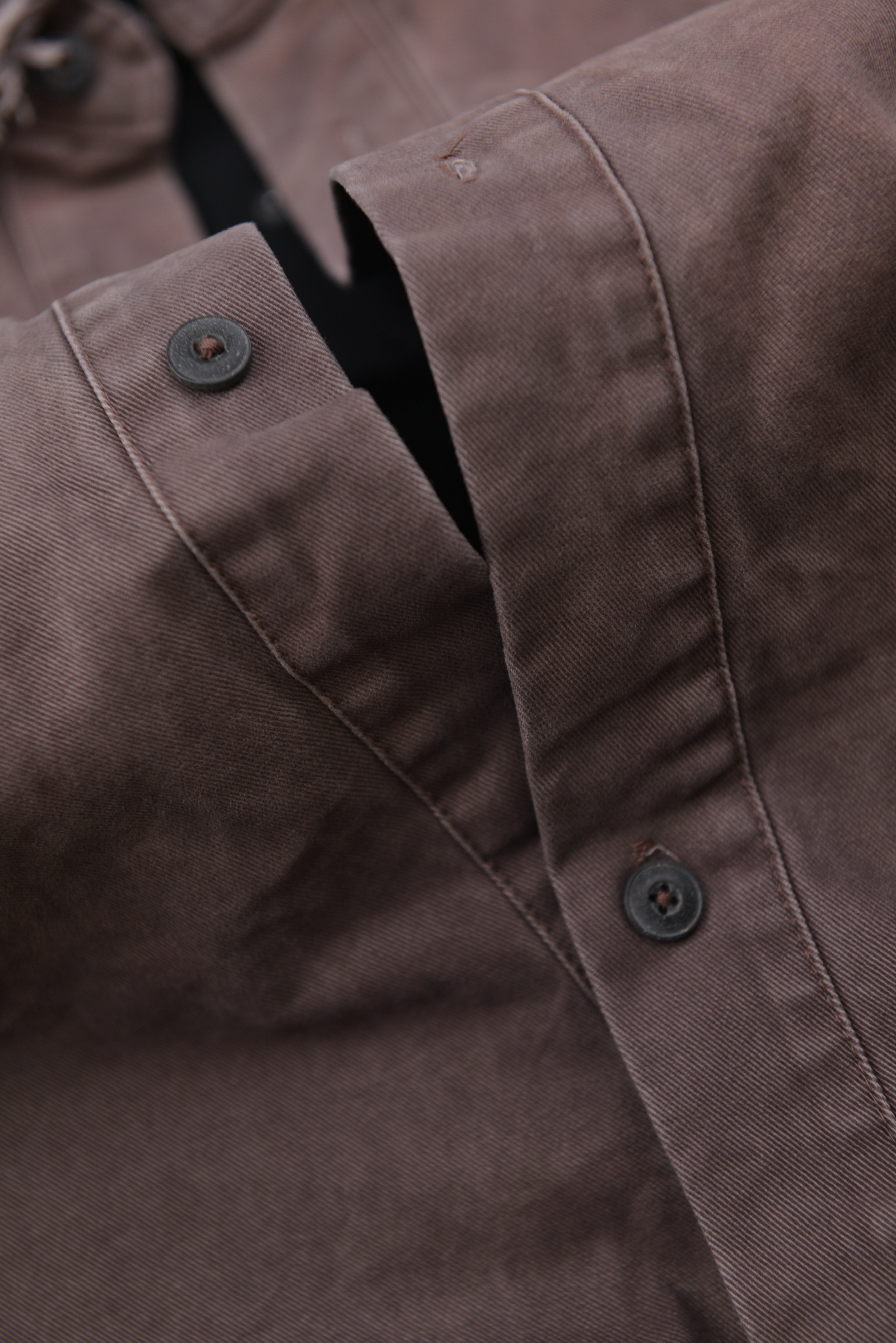 KURORO フェードブラック レイヤードフーディーシャツ　ピンク サイズ: M