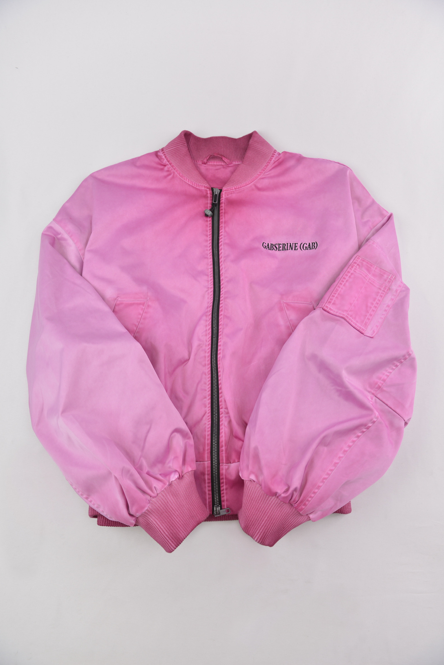GABSERINE グラデーションピンク MA-1 Bomber Jacket サイズ: M