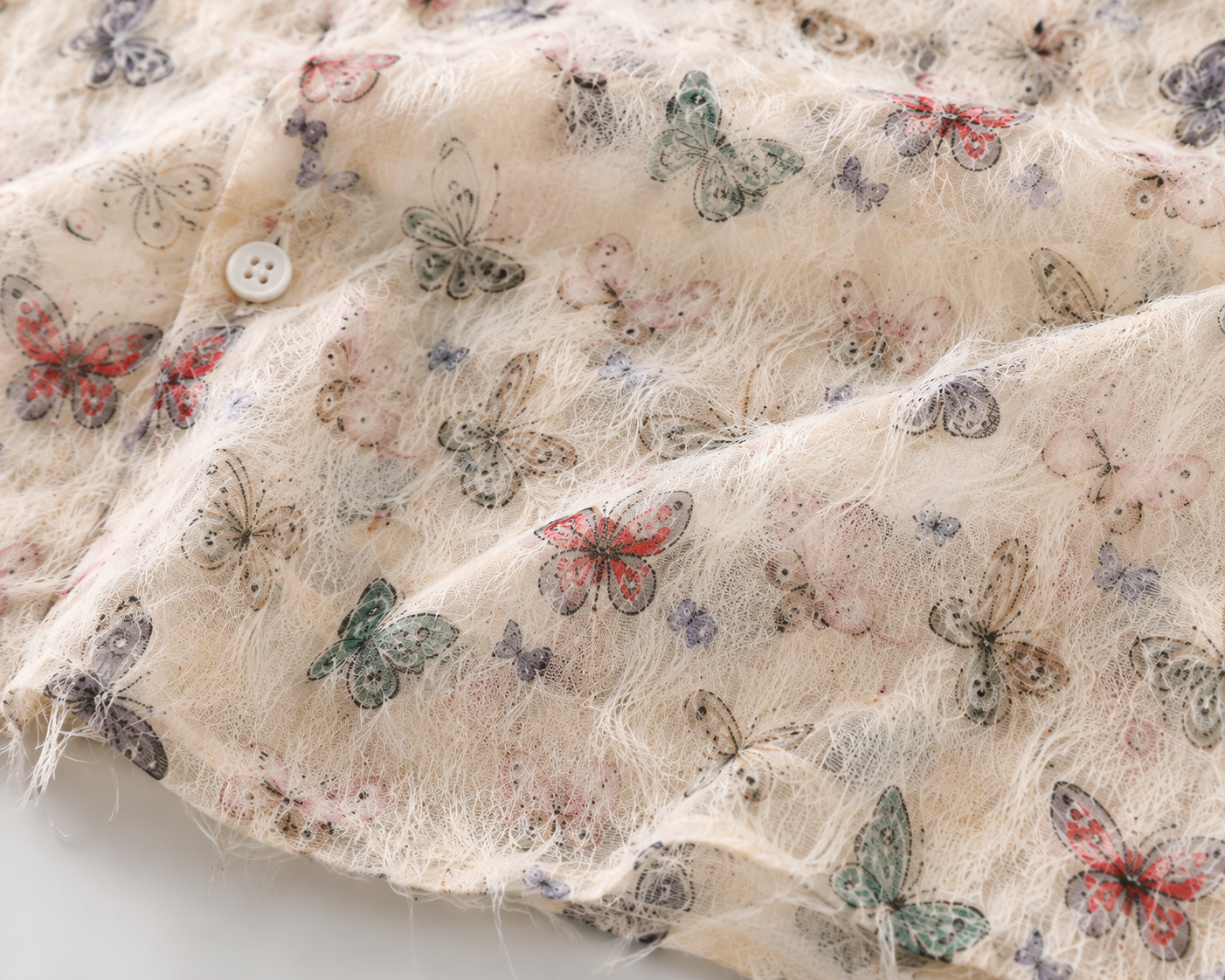 KURORO Butterfly Shaggy Shirt  バタフライ シャギー シャツ サイズ: M