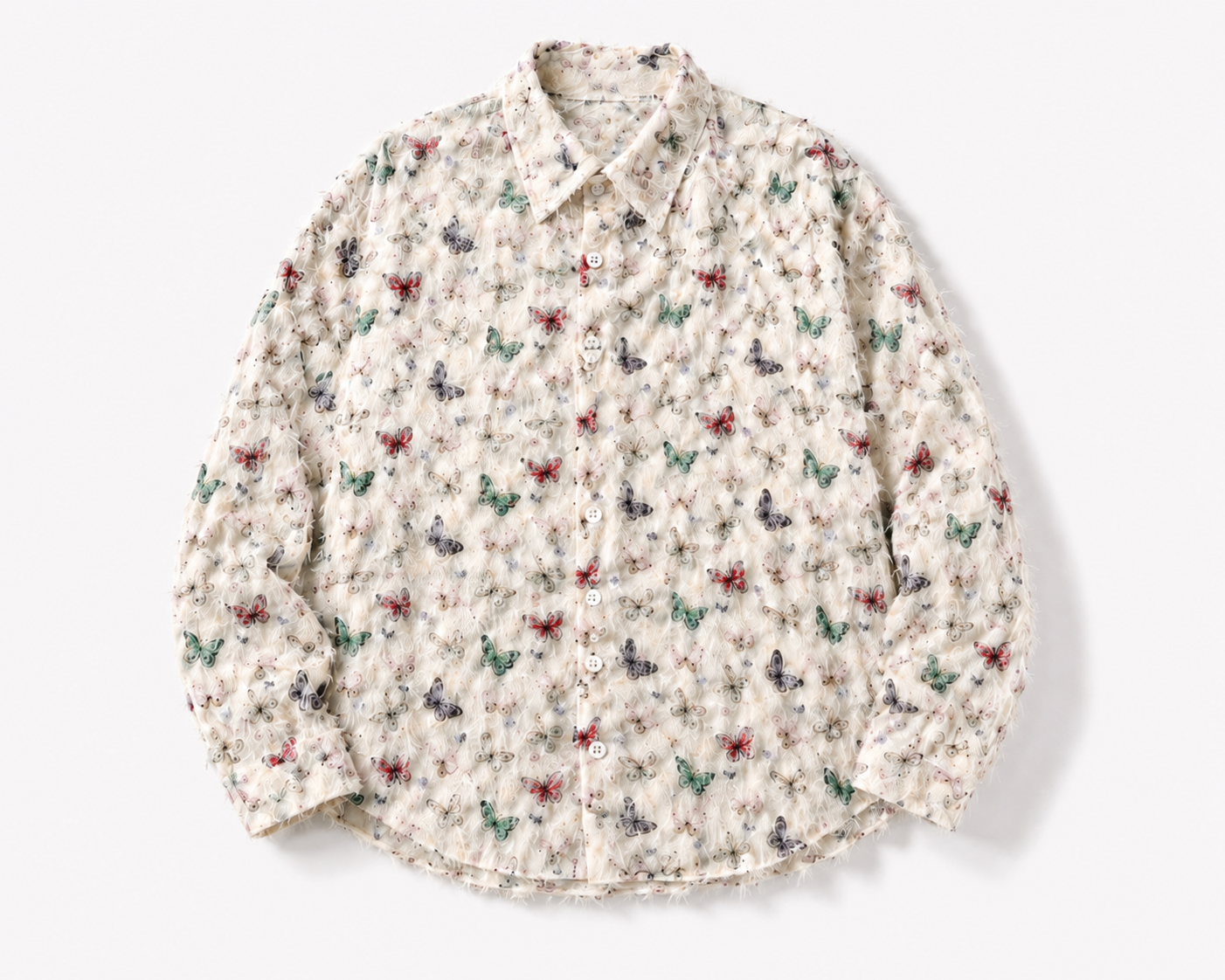 KURORO Butterfly Shaggy Shirt  バタフライ シャギー シャツ