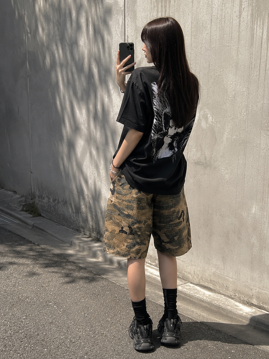 KURORO Croco Camo Wide Shorts  クロコ カモ ワイド ショーツ サイズ: S