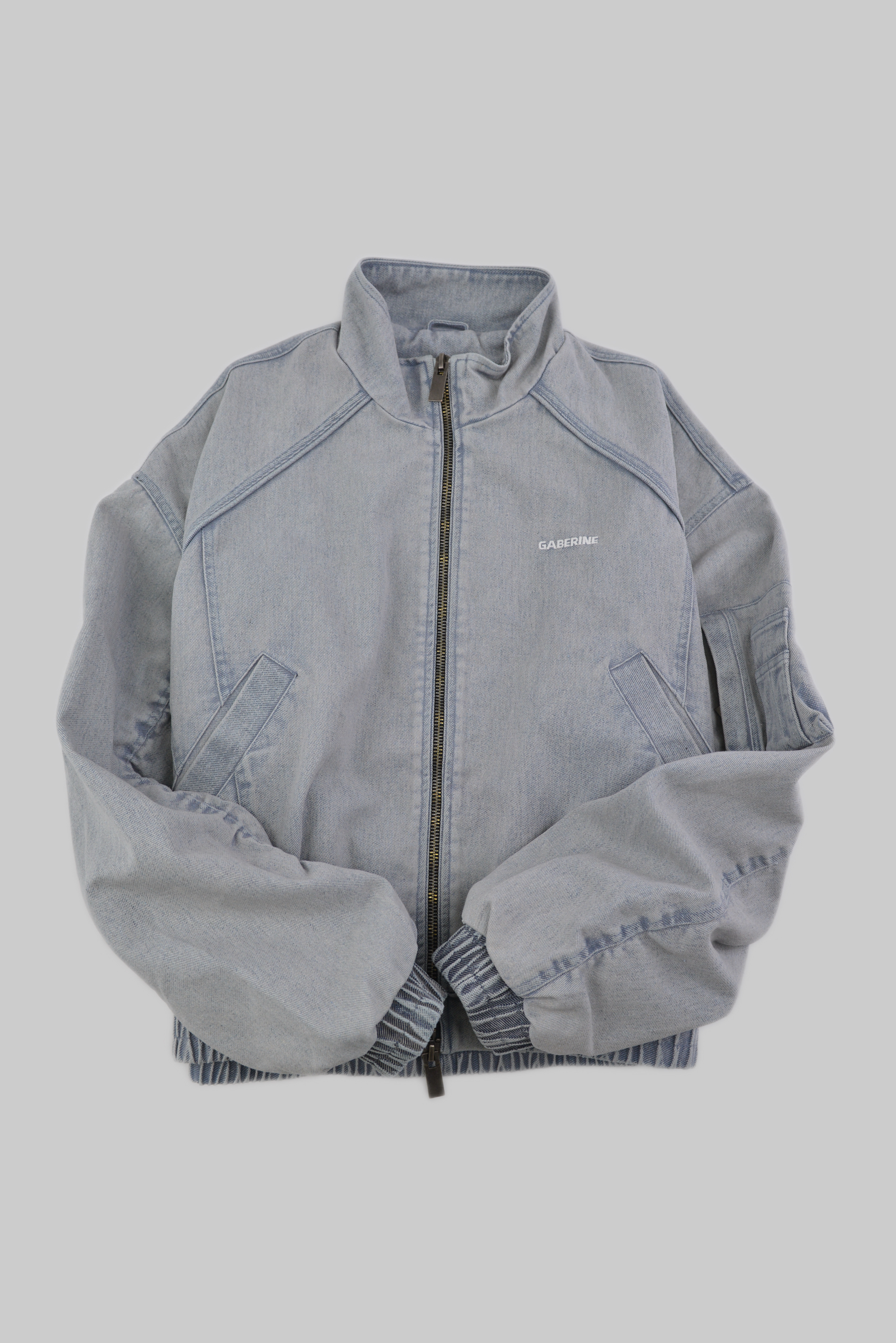 Padded Denim Track Jacket / Light Blue サイズ: M