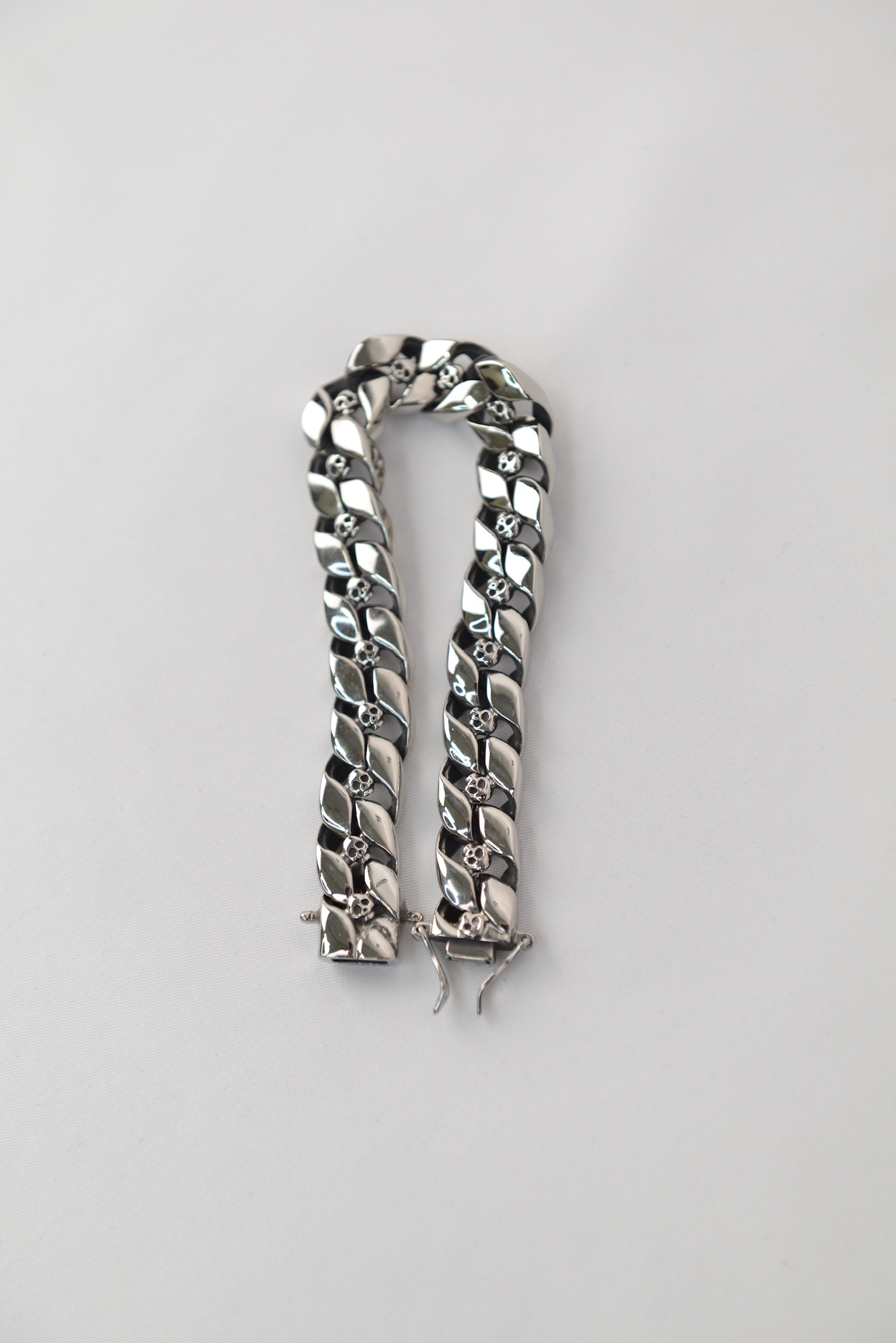 Skull Link Cuban Chain Bracelet（スカルリンク・キューバンチェーンブレスレット）