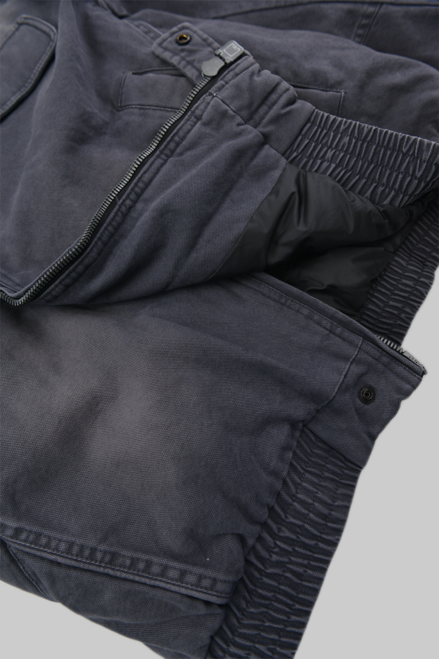 ヴィンテージウォッシュ スタンドカラーパデッドジャケット サイズ: M